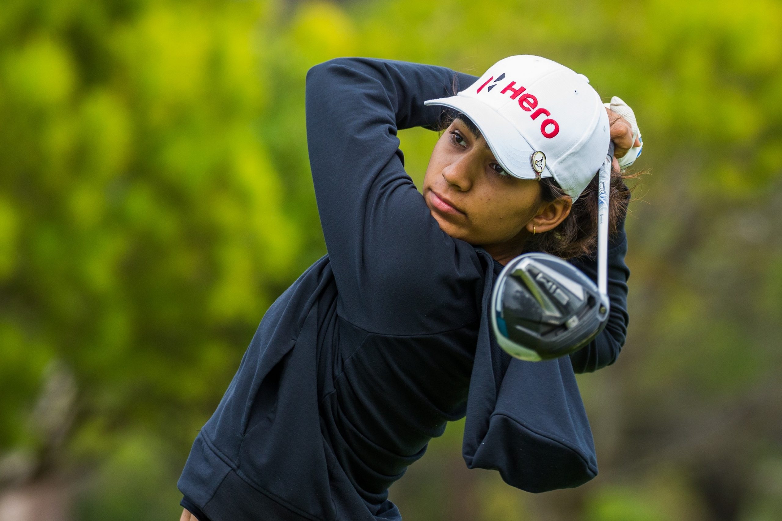 Diksha Dagar of India during a practice round Golf Content Network