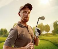 WedooGolf golfer on a golf course