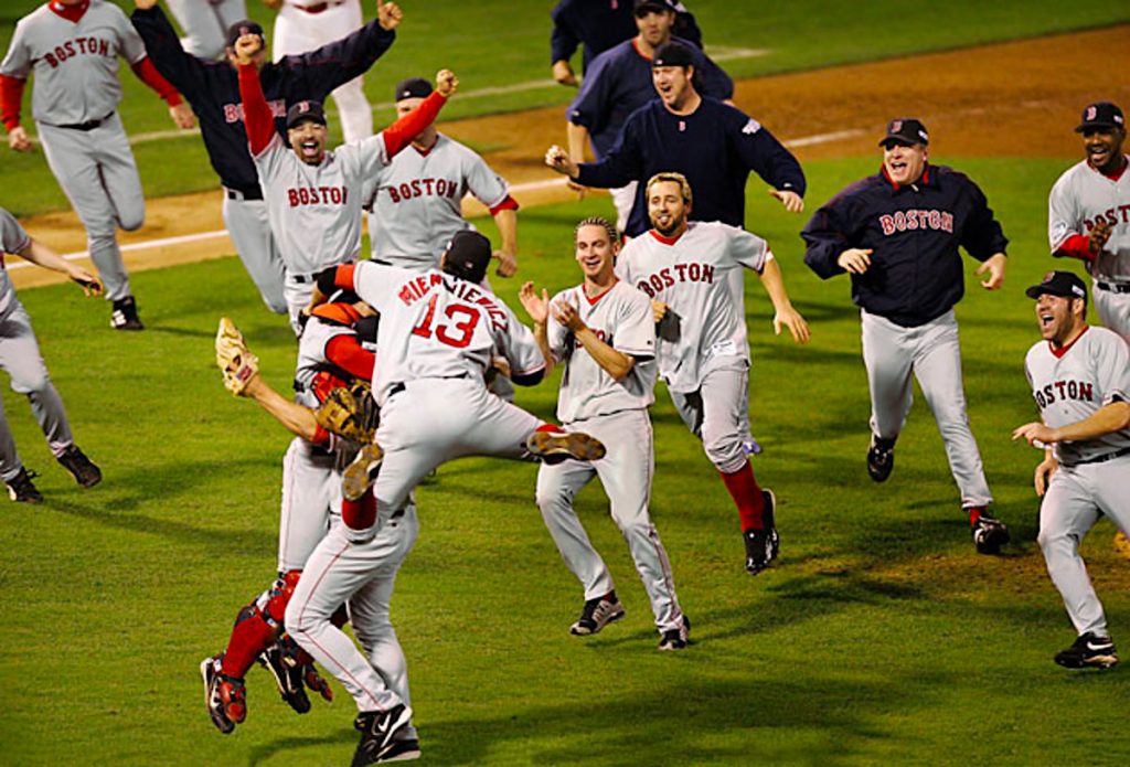 Red Sox win the 2004 world series