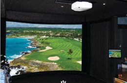 High end golf simulator