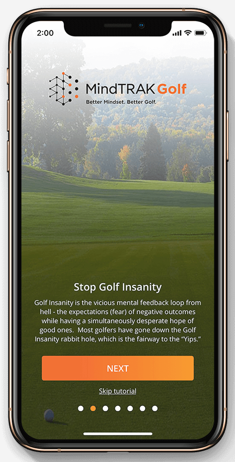 MindTrak Golf App from Dr. Raymond Prior