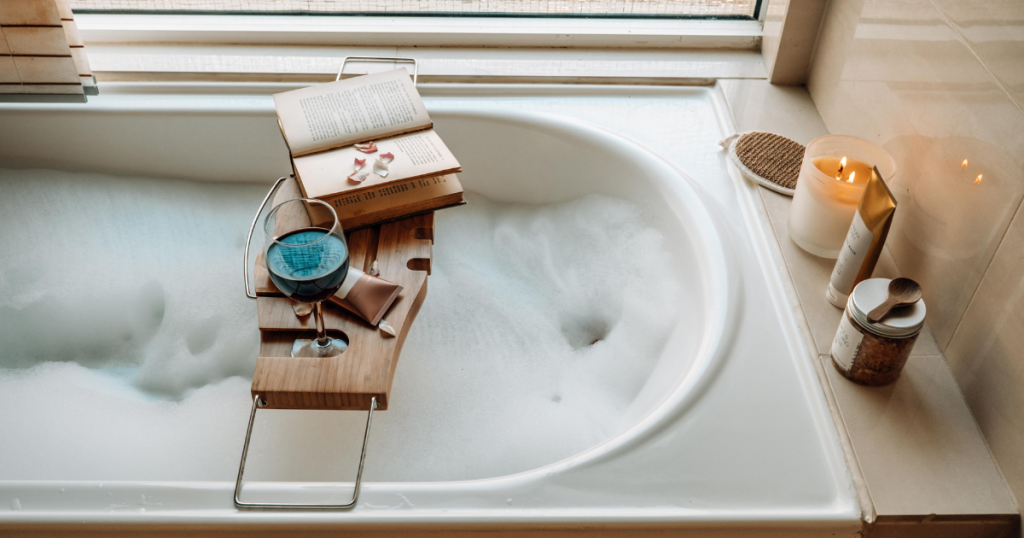 Implement self-care like a bath with epsom salts