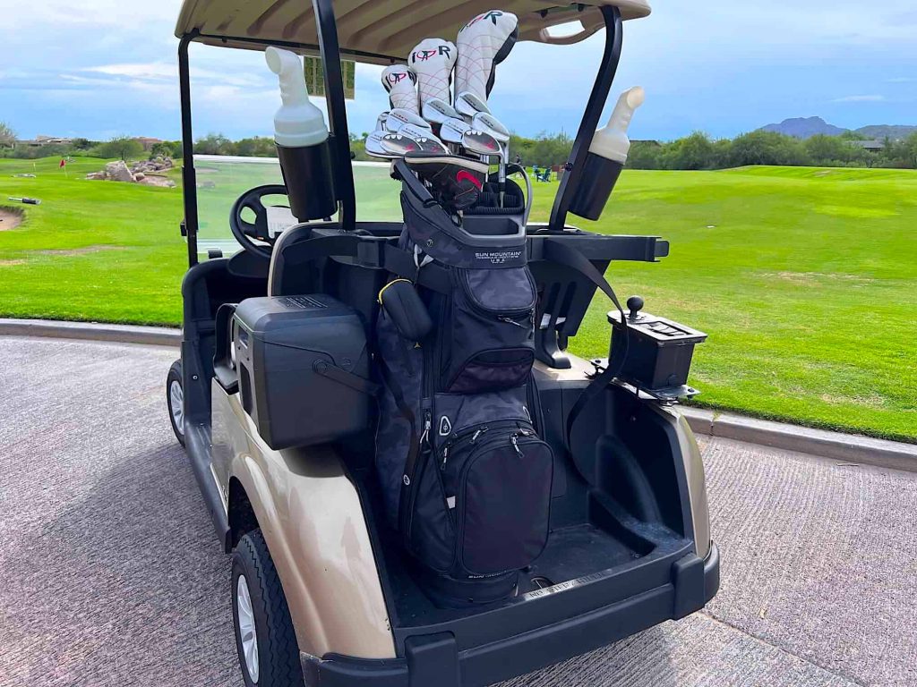 Golf cart and bag
