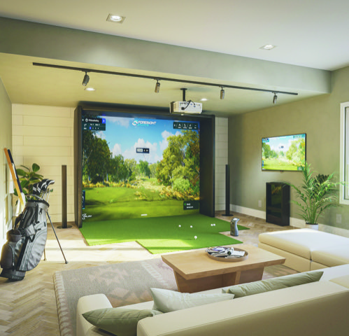 ACE golf simulator in home