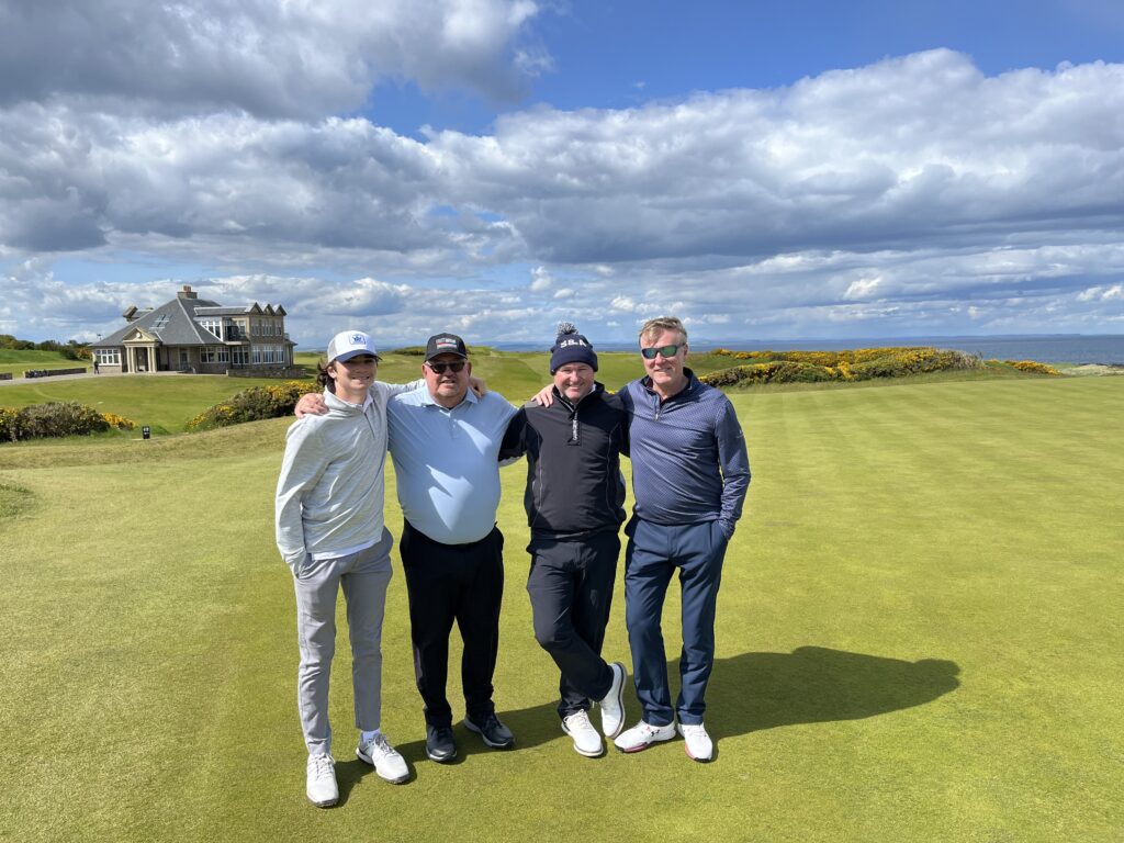 Our Foursome at Kingsbarns Scotland