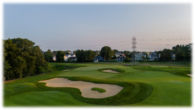 The new 5th Hole at Met Links, showcasing the intricate design and natural beauty.
